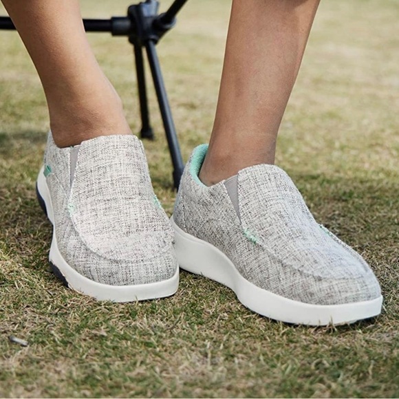 OrthoComfoot Women Canvas Slip on Shoes, Comfort Plantar Fasciitis size 8.5 - Picture 14 of 16